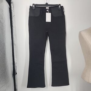NEW Edwin Cassia Mini Boot Cropped Bootcut Jeans Black Size 26